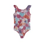 Valentines Day Hearts Romance Love Kids  Frill Swimsuit