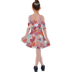 Kids  Shoulder Cutout Chiffon Dress 