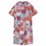 Valentines Day Hearts Romance Love Kids  Boyleg Half Suit Swimwear