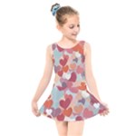 Valentines Day Hearts Romance Love Kids  Skater Dress Swimsuit