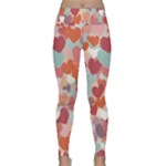 Valentines Day Hearts Romance Love Lightweight Velour Classic Yoga Leggings