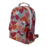 Valentines Day Hearts Romance Love Flap Pocket Backpack (Large)