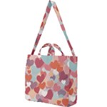 Valentines Day Hearts Romance Love Square Shoulder Tote Bag