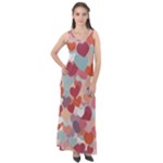 Valentines Day Hearts Romance Love Sleeveless Velour Maxi Dress