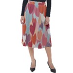 Valentines Day Hearts Romance Love Classic Velour Midi Skirt 