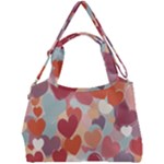 Valentines Day Hearts Romance Love Double Compartment Shoulder Bag