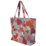 Valentines Day Hearts Romance Love Zip Up Canvas Bag