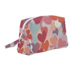 Valentines Day Hearts Romance Love Wristlet Pouch Bag (Medium)