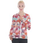 Valentines Day Hearts Romance Love Casual Zip Up Jacket