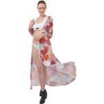 Valentines Day Hearts Romance Love Maxi Chiffon Beach Wrap