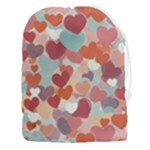 Valentines Day Hearts Romance Love Drawstring Pouch (3XL)