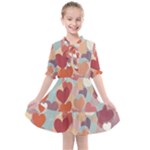 Valentines Day Hearts Romance Love Kids  All Frills Chiffon Dress