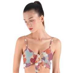 Woven Tie Front Bralet 