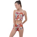 Valentines Day Hearts Romance Love Summer Cropped Co-Ord Set