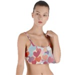 Valentines Day Hearts Romance Love Layered Top Bikini Top 