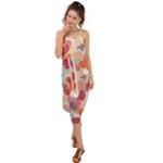 Valentines Day Hearts Romance Love Waist Tie Cover Up Chiffon Dress