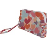 Valentines Day Hearts Romance Love Wristlet Pouch Bag (Small)