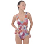 Valentines Day Hearts Romance Love Side Cut Out Swimsuit