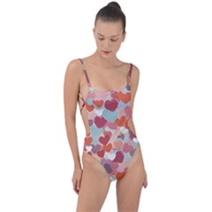 Tie Strap One Piece Swimsuit 