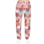 Valentines Day Hearts Romance Love Women Velvet Drawstring Pants