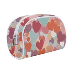 Valentines Day Hearts Romance Love Make Up Case (Small) from ArtsNow.com