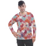 Valentines Day Hearts Romance Love Men s Pique Long Sleeve T-Shirt