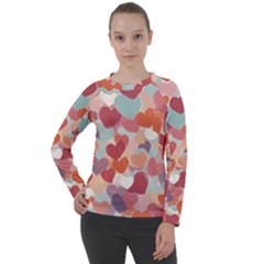 Valentines Day Hearts Romance Love Women s Long Sleeve Raglan T