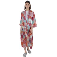 Maxi Satin Kimono 