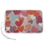 Valentines Day Hearts Romance Love Pen Storage Case (M)