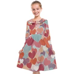 Valentines Day Hearts Romance Love Kids  Midi Sailor Dress from ArtsNow.com