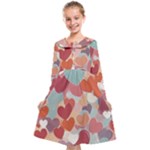 Valentines Day Hearts Romance Love Kids  Midi Sailor Dress