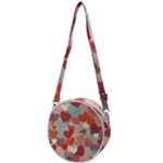 Valentines Day Hearts Romance Love Crossbody Circle Bag