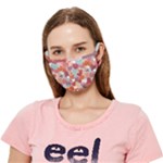 Valentines Day Hearts Romance Love Crease Cloth Face Mask (Adult)