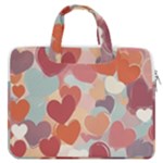 Valentines Day Hearts Romance Love MacBook Pro 13  Double Pocket Laptop Bag