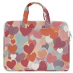 Valentines Day Hearts Romance Love MacBook Pro 15  Double Pocket Laptop Bag 