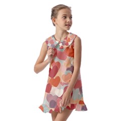 Kids  Pilgrim Collar Ruffle Hem Dress 