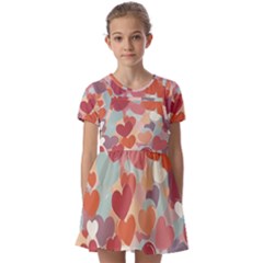 Kids  Short Sleeve Pinafore Style Dress 