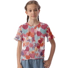 Kids  Cuff Sleeve Scrunch Bottom T-Shirt 