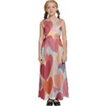 Valentines Day Hearts Romance Love Kids  Satin Sleeveless Maxi Dress