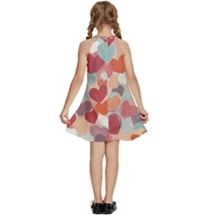 Kids  Halter Collar Waist Tie Chiffon Dress 