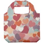 Valentines Day Hearts Romance Love Foldable Grocery Recycle Bag