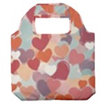 Valentines Day Hearts Romance Love Premium Foldable Grocery Recycle Bag