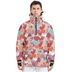 Valentines Day Hearts Romance Love Men s Pullover Zip Ski and Snowboard Waterproof Breathable Jacket