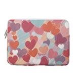 Valentines Day Hearts Romance Love 13  Vertical Laptop Sleeve Case With Pocket