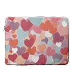 Valentines Day Hearts Romance Love 15  Vertical Laptop Sleeve Case With Pocket