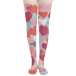 Valentines Day Hearts Romance Love Thigh High Stockings