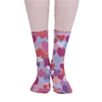 Valentines Day Hearts Romance Love Smooth Crew Length Tube Socks