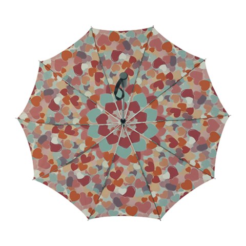 Valentines Day Hearts Romance Love Automatic Folding Umbrella with Case (Large) from ArtsNow.com