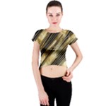 Gold Rush Crew Neck Crop Top