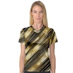 Gold Rush V-Neck Sport Mesh T-Shirt